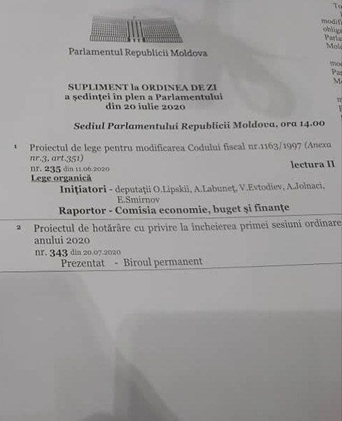 Ședința este încă în desfășurare