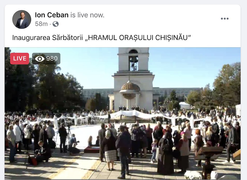 BISERICA, IGNORE total a normelor epidemiologice. În acest moment are loc o slujbă religioasă, cu ocazia "Hramului Chișinăului", la Catedrala Mitropolitană, unde participă mai mulți oficiali. La eveniment sunt sigur peste 100 de oameni, fapt ce contravine normelor epidemiologice. Din imaginile video se poate vedea că nu se respectă nici distanța dintre participanți