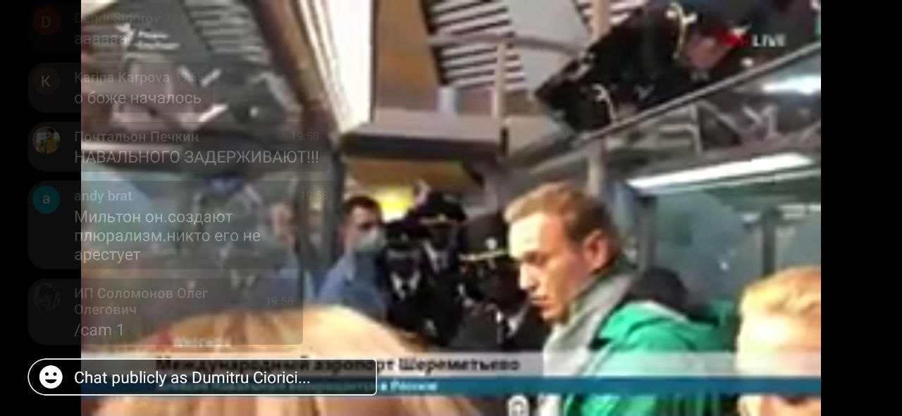 Navalny, REȚINUT