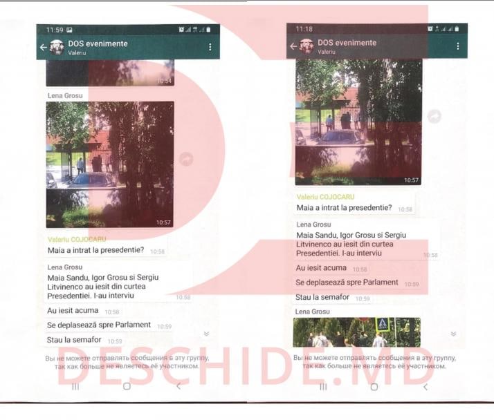 Chaturi secrete despre cum polițiștii DOS urmăreau oponenții politici ai lui Plahotniuc în vara lui 2019