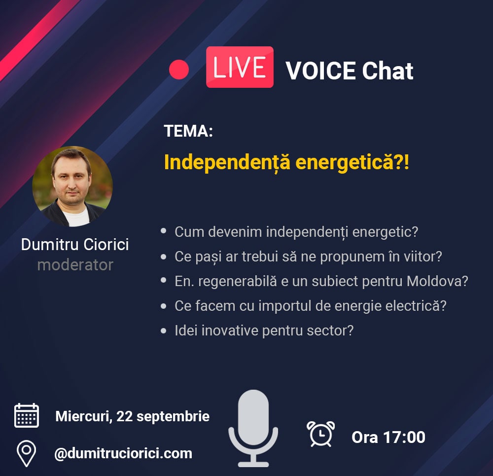 Dacă nu reușiți să intrați în direct: Aștept sugestiile și ideile voastre la comentarii în format text. Cele mai interesante le voi da citire în direct