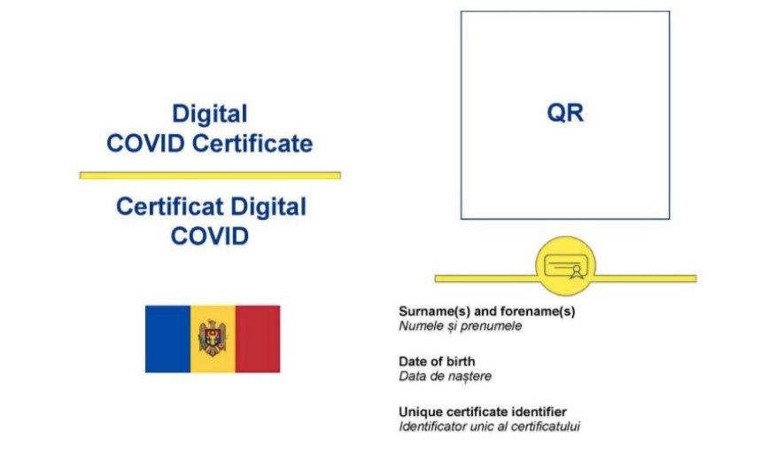 De astăzi, cetățenii din Moldova pot descărca certificatului COVID-19 de pe https://certificate-covid.gov.md