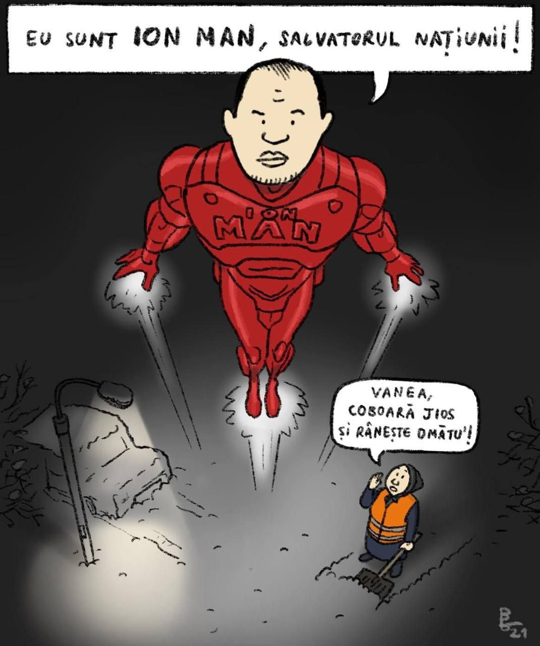 Caricaturistul Alex Buretz, foarte inspirat azi 😂