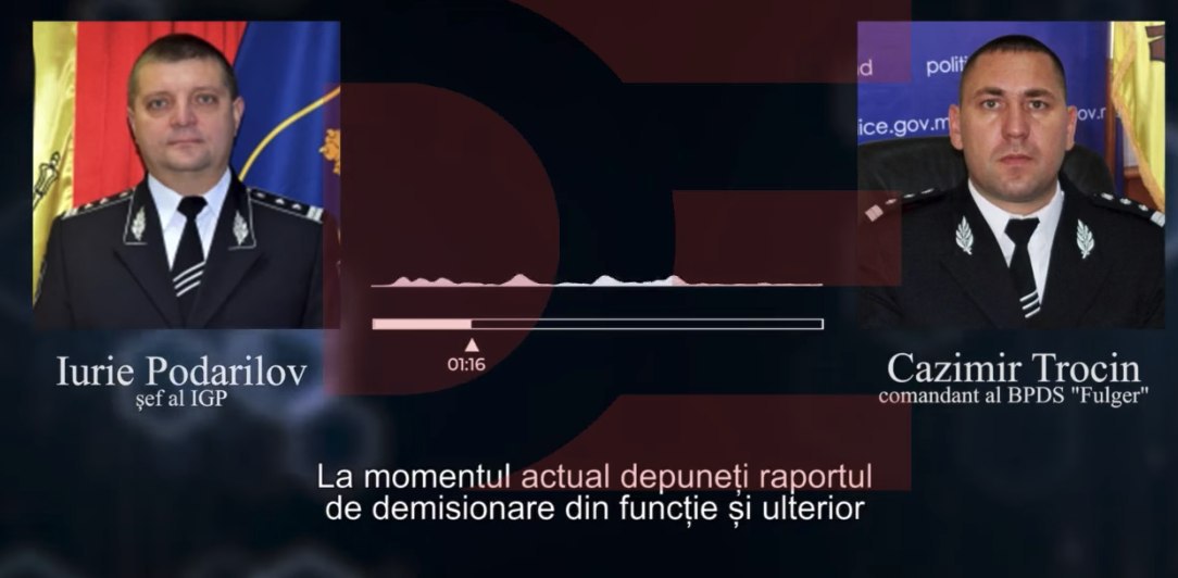 Înregistrare audio scursă în presă: Actualul șef IGP Iurie Podarilov îl roagă __"cu binișorul"__ pe șeful brigăzii FULGER să-și dea demisia-MAI-anun%C8%9B%C4%83-reforme-dar-le-ies-abuzuri-Cum-%C3%AE%C8%99i-promoveaz%C4%83-%C8%99eful-IGP-oamenii-%C3%AEn-v%C3%A2rful-structurilor-de-comand%C4%83.htm) din funcție: __Noi am venit cu echipa noastră.__