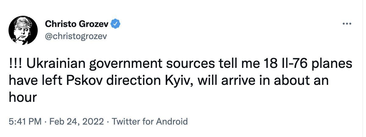 Grozev anticipează că Putin trimite un desant mare lângă Kiev, pentru a prelua controlul politic al țării
