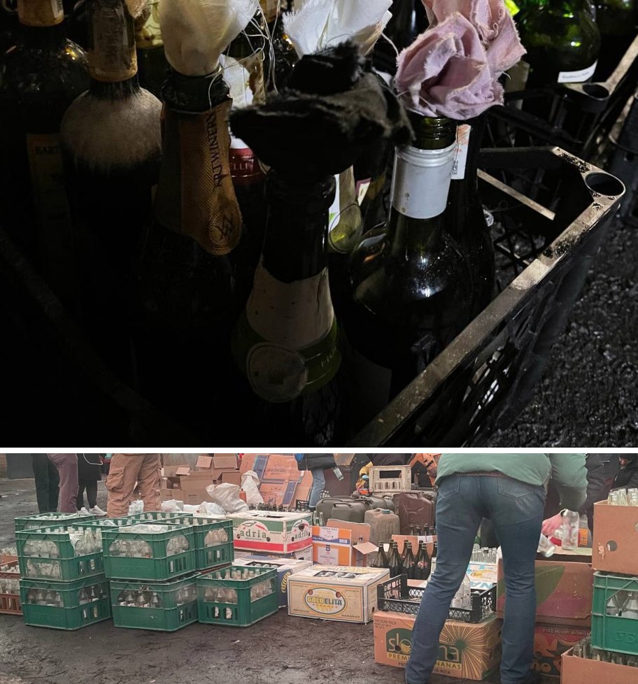 Ucraina: Producătorii de alcool au ieșit cu marfa în stradă și pregătesc cocktailuri molotov pentru locuitori. Oricine se poate aproviziona