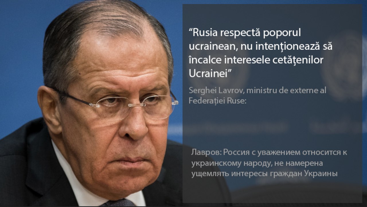 După toate imaginile pe care le-am văzut, iată declarațiile ministrului de externe al Federației Ruse, Serghei Lavrov, azi, 1 martie 2022