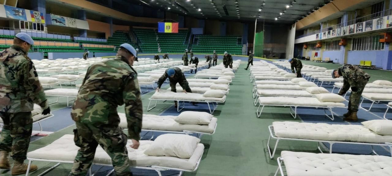 „Manejul de atletică ușoară” din Chișinău a fost transformat într-un centru de plasament pentru refugiați