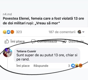 Potrivit sursei, educatoarea le-ar fi explicat membrilor grupului că i-ar fi fost spart contul de Facebook, cu toate că anterior, în discuția cu reportera Stopfals.md, Tatiana Cușnir a confirmat că mesajul îi aparține, doar că publicul l-a interpretat eronat