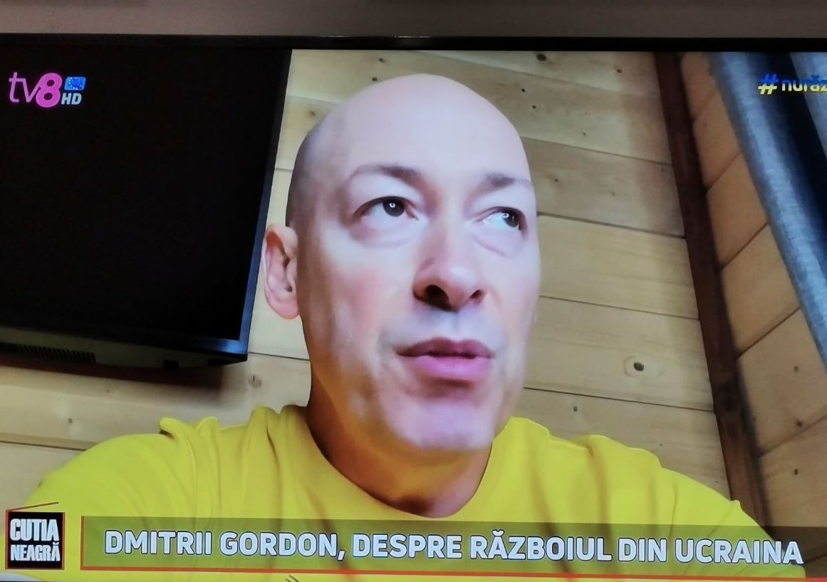Jurnalistul ucrainean, Dmitri Gordon, interviu la TV8: Sunt mulți oameni în Moldova care simpatizează Federația Rusă. Senzația mea este că e vorba de mai puțin de jumătate din populația țării. (...) Dodon este agent de influență al F. Ruse