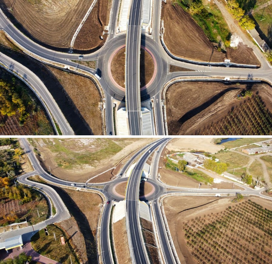 Șoseaua de centură a orașului Comrat, inaugurată: Cum arată drumul de 18 km