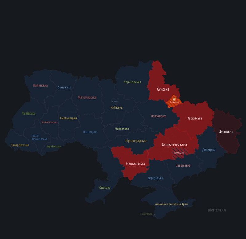 UPDATE: Alerta de atac aerian în Ucraina pe tot teritoriul a fost anulată. Acum sursele ucrainești vorbesc doar de estul țării și regiunea Nicolaev