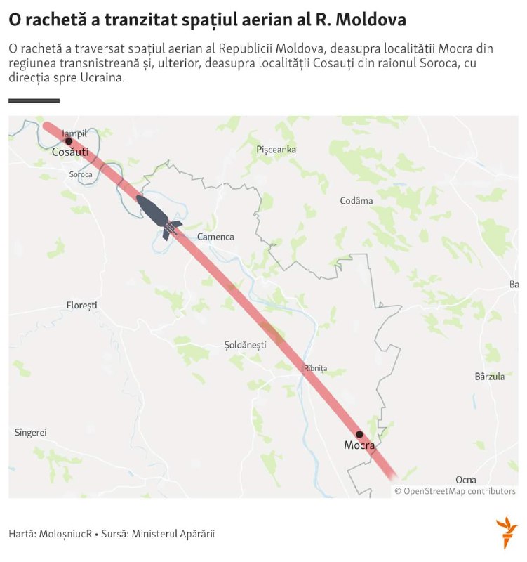 N-au scos, însă, niciun cuvânt despre folosirea spațiului aerian al R. Moldova de către ruși, pentru a bombarda Ucraina