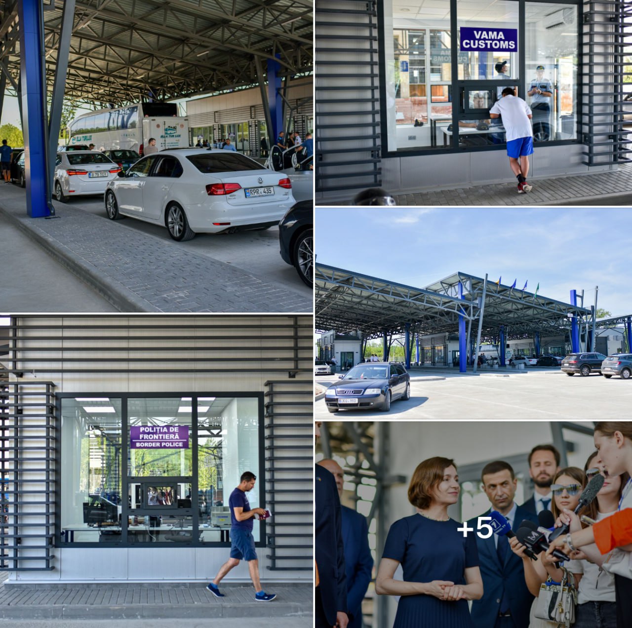  De astăzi, automobilele și autocarele de pasageri vor beneficia de condiții de așteptare și de control cu adevărat europene în postul vamal Sculeni - 7 piste noi de control vamal pe sensul de ieșire din țară au fost deja finalizate. Până la sfârșitul anului vor fi încheiate și lucrările pe sensul de intrare și vom avea un post vamal pe deplin modernizat