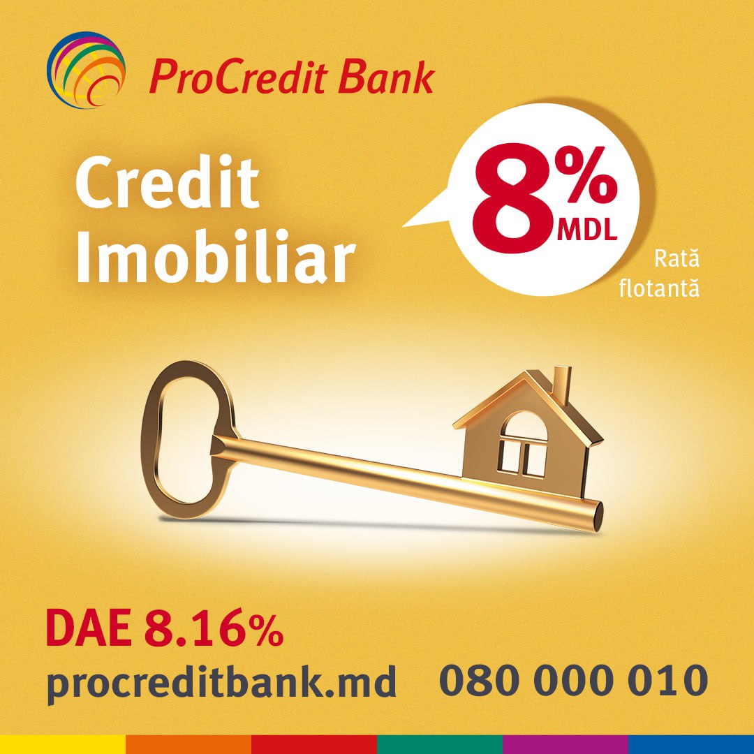  Cel mai scurt drum către CASA TA, asigurat de ProCredit Bank! Septembrie este pentru mulți ca un fel de nou început. Iar un nou început poate însemna și... casa proprie. Să știi că aici vine în ajutor o instituție solidă, cu rădăcini germane - ProCredit Bank, care are în această perioadă o ofertă de credit demnă de luat în considerare