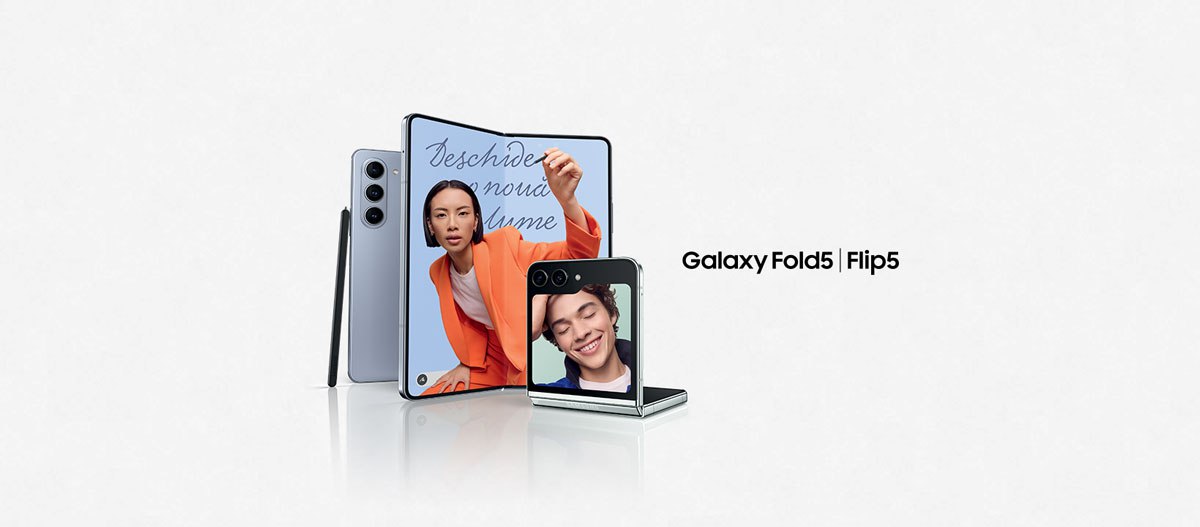 Ultima generație a telefoanelor pliabile Samsung Galaxy Flip5 și Galaxy Fold5 oferă experiențe unice pentru fiecare utilizator. Vedeți mai jos mai multe detalii 👇