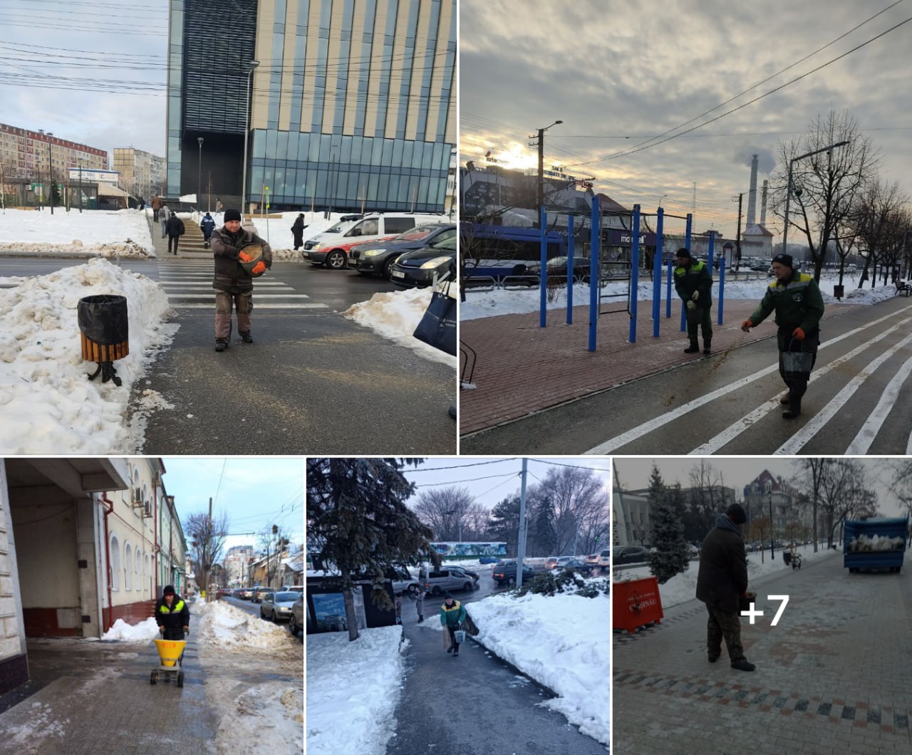 Primăria Capitalei anunță că a scos toată tehnica din dotare pentru a lupta cu gheața de pe trotuare: "Primăria Municipiului Chișinău informează că la această oră, serviciile municipale din domeniul gospodăresc se află în teren, pentru desfășurarea lucrărilor de combatere a poleiului pe străzi, trotuare, în preajma stațiilor de așteptare a transportului public, parcuri și alei"