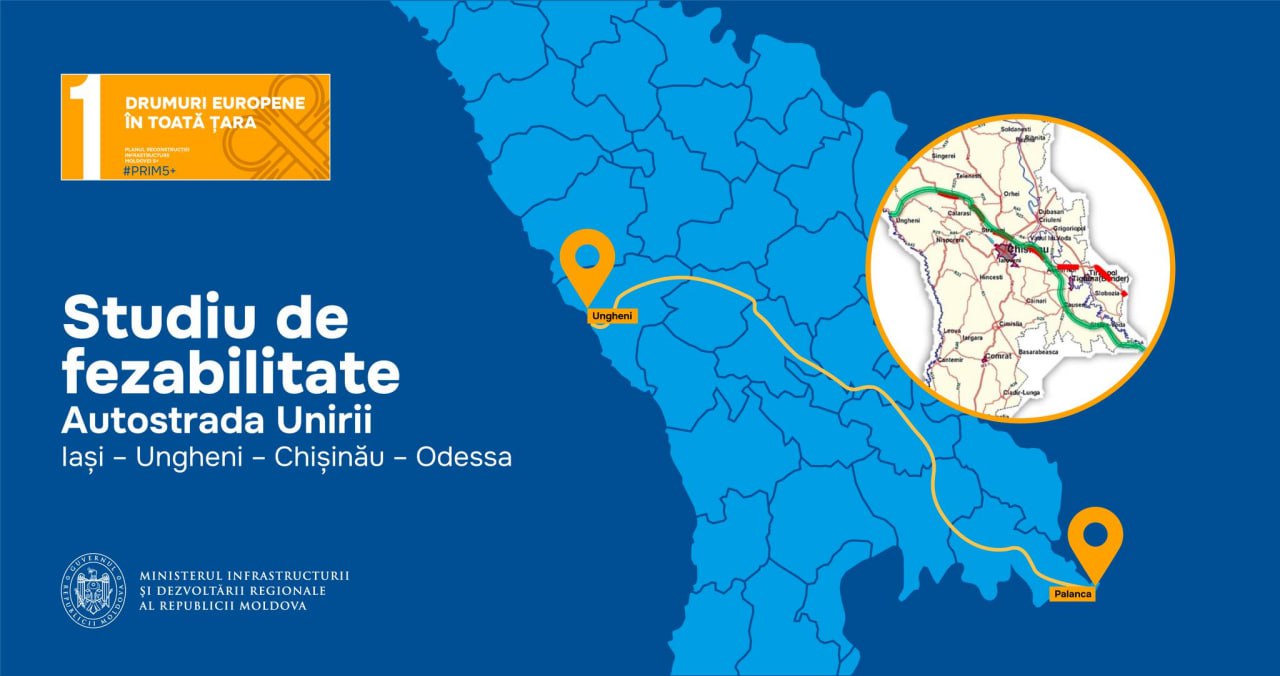 A demarat prima etapă de construcție a autostrăzii Iași-Ungheni-Chișinău-Odesa: Moldova a încheiat un acord de cooperare cu BEI pentru a începe studiul de fezabilitate