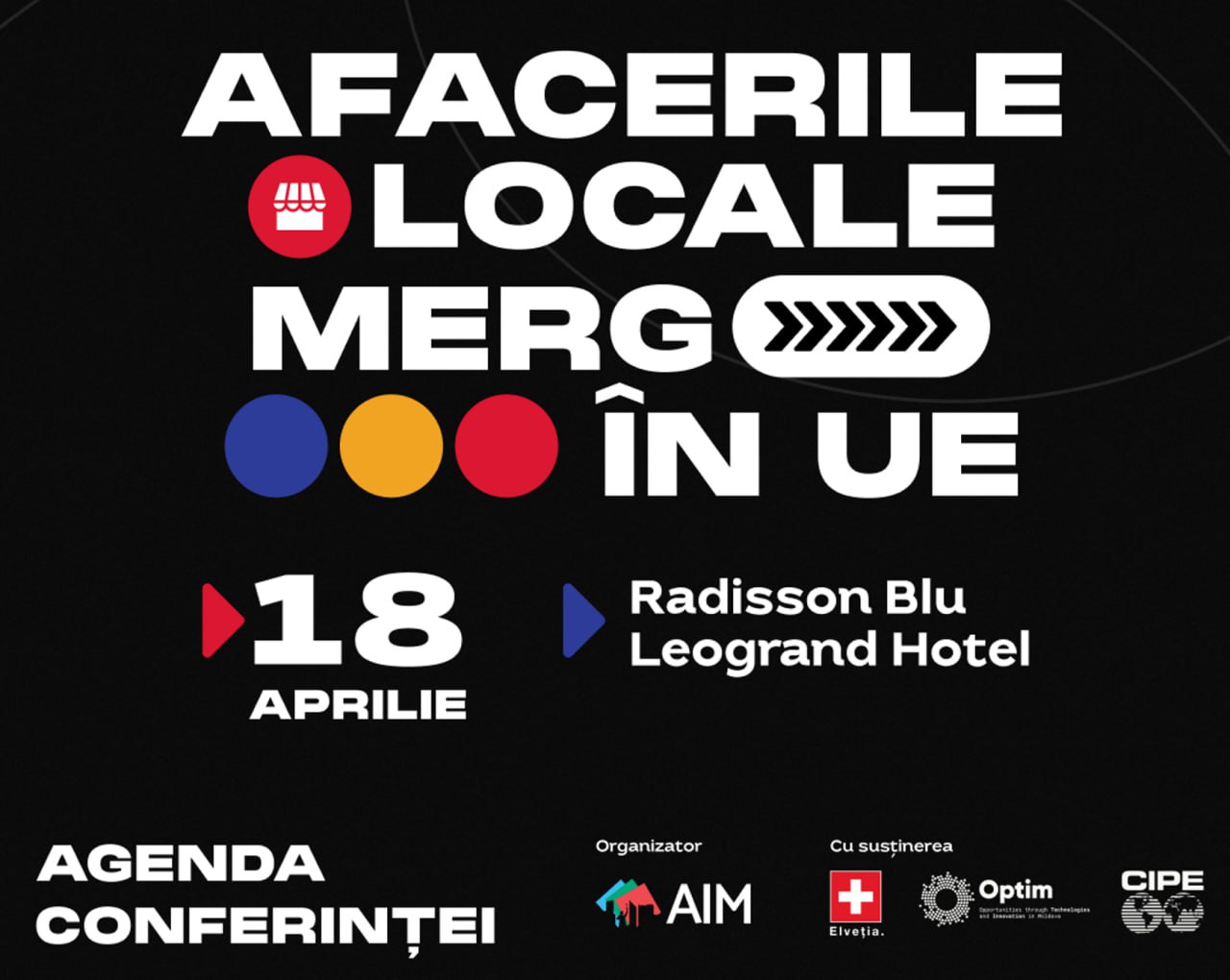 Azi îți fac o recomandare. Dacă ești proprietarul unei afaceri de dimensiuni mici ce vrea să exporte, atunci îți recomand să mergi pe 18 aprilie la conferința EMPOWER LOCALS 2024 - afacerile locale merg în Uniunea EUROPEANĂ - un eveniment dedicat IMM-urilor care își propun să iasă pe piața europeană