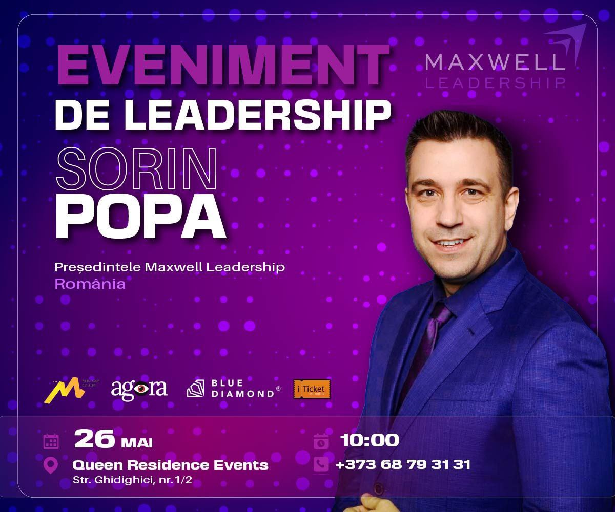 Dacă doriți o porție de inspirație, o găsiți  pe 26 mai 2024 la evenimentul ”Liderul de mâine. Comunicare și Influență marca John Maxwell Leadership”, eveniment pentru liderii ce își doresc să devină și mai buni