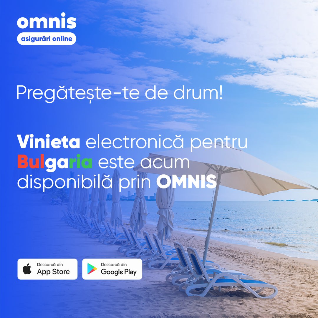 OMNIS aduce știri bune pentru clienții săi: La procurarea Cărții Verzi prin aplicația mobilă poți achiziționa deja și vinieta pentru Bulgaria