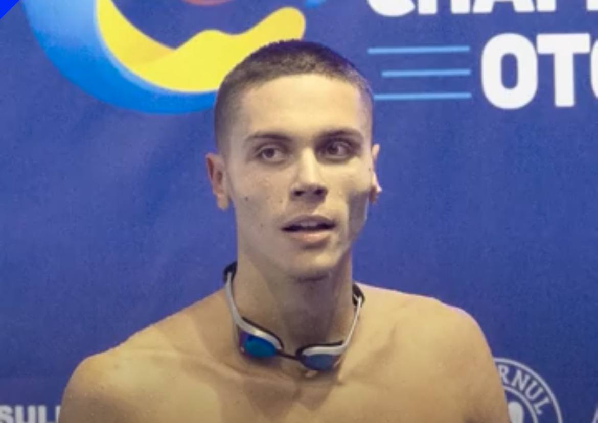 ‍♂️ David Popovici, aur olimpic pentru România la Jocurile Olimpice de la Paris la proba de 200 de m liber (natație). Timpul lui David a fost 1:44.72