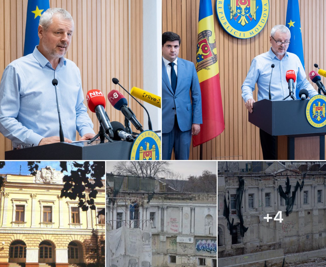 Premieră. Ministrul Culturii Sergiu Prodan anunță azi că a fost inițiată procedura prin care statul va cere compensații de la 2 firme de construcții (Exfactor Grup și Universal Proiect), care, în locul unui conac urban din sec. XIX au construit în Chișinău un bloc de lux, de 18 etaje, pe str. București 62 în apropiere de intersecție cu str. Pușkin.  (...) Este vorba despre Conacul Urban Rîșcanu-Derojinschi, de pe strada București, 62, din Chișinău, care a fost construit în anii ’70 ai secolului XIX
