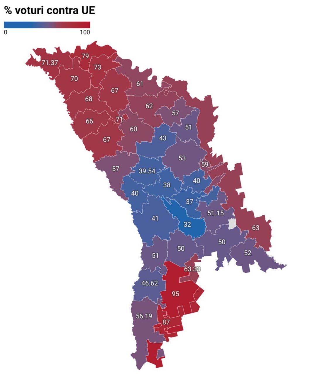 Votul pe raioane la Referendum, cu nuanțele de rigoare