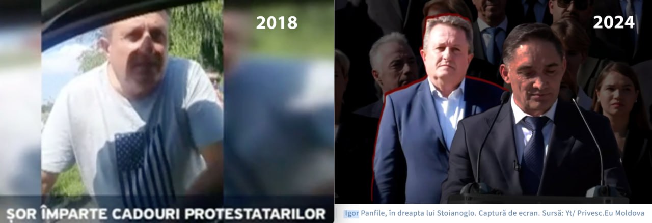  ZdG: De la Șor - la Stoianoglo. În 2018, în timp ce, pe de o parte – blocul „ACUM”, constituit din Platforma „Demnitate și Adevăr” și Partidul „Acțiune și Solidaritate”, desfășurau proteste anti-oligarhice, Ilan Șor, un afacerist condamnat la 15 ani de închisoare în dosarul fraudei bancare care se ascunde de justiție la Moscova, organiza manifestații anti-protest, în cadrul cărora transmitea amenințări la adresa Maiei Sandu și a lui Andrei Năstase