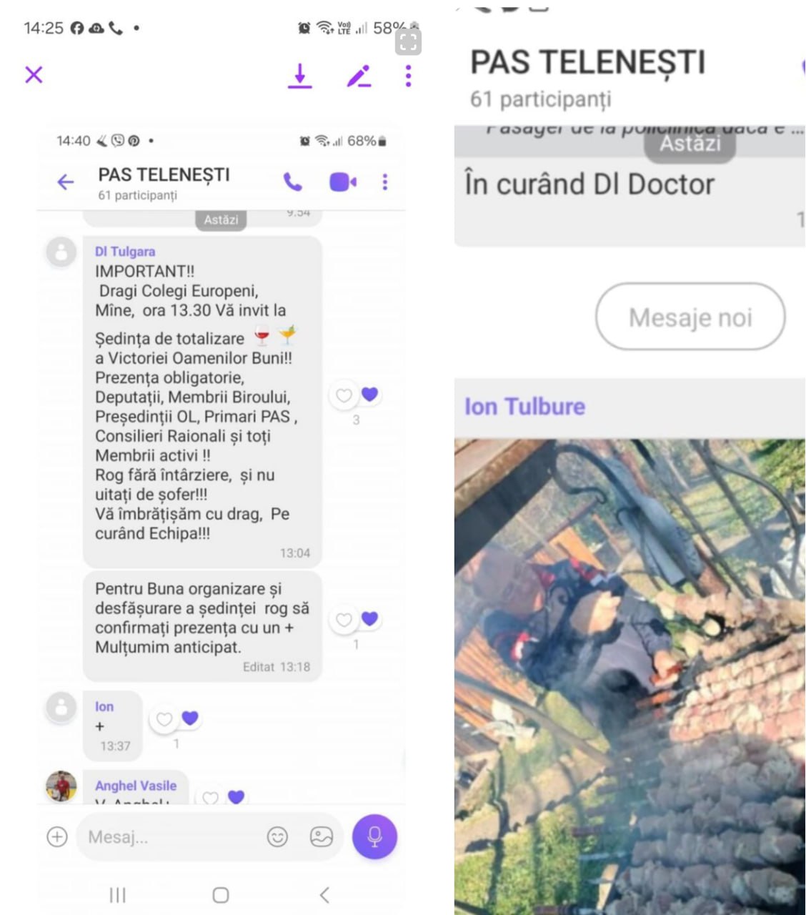 Petrecerea primarilor PAS din Telenești, cu frigărui, în timpul orelor de muncă, după victoria Maiei Sandu. Cineva "i-a trădat" trimițând screen-urile către mass-media