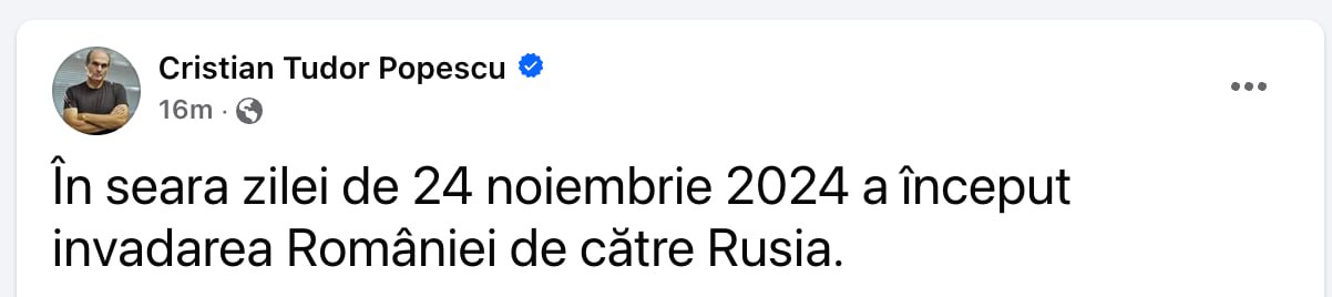 Cristian Tudor Popescu, unul dintre cei mai cunoscuți gazetari români după ce a văzut ascensiunea lui Georgescu: "__Rusia a început invadarea României"__