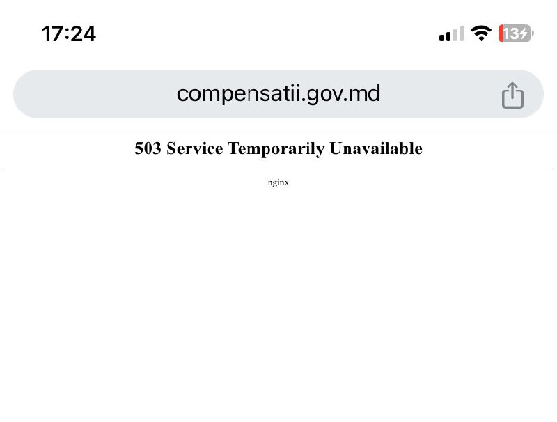 Utilizatorii au dat jos site-ul compensatii.gov.md, după ce s-a anunțat că au apărut gradele de vulnerabilitate, iar unii consumatori au și primit deja banii pe cont. Volumul mare de vizite a făcut site-ul indisponibil