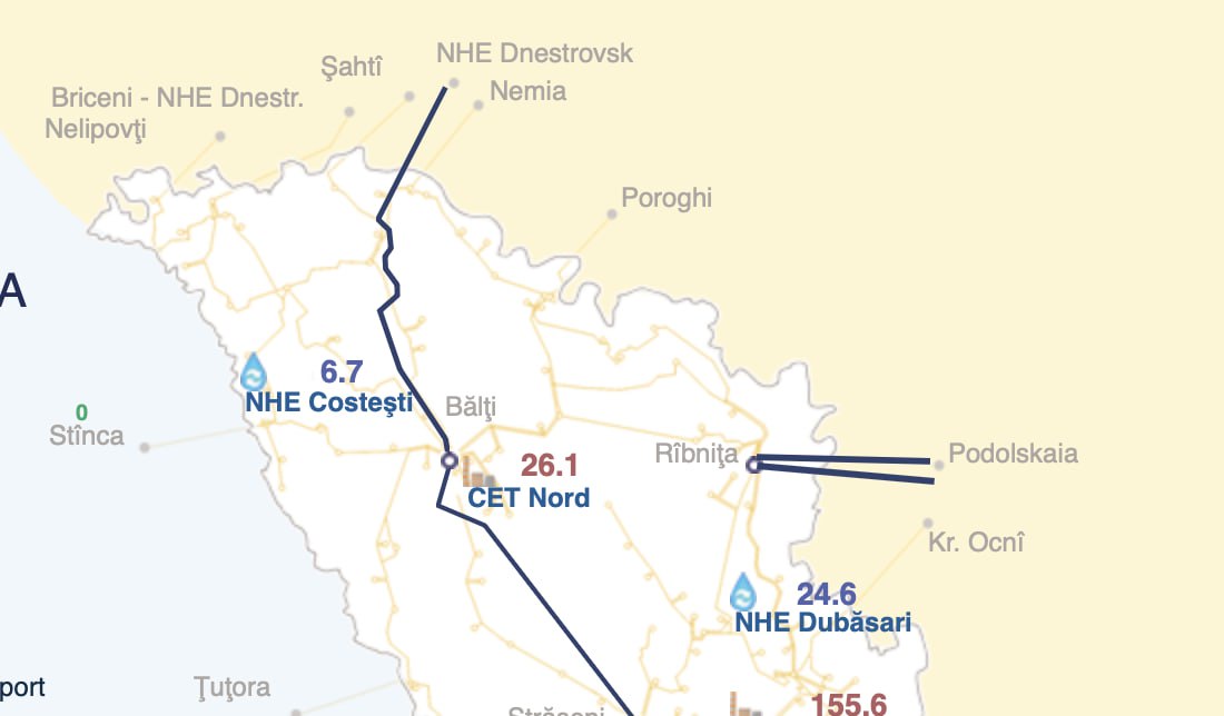 Uzina metalurgică de la Râbnița a funcționat până la 31 decembrie 2024 la capacitate minimă. S-a întâmplat după ce rușii spre sfârșitul anului trecut au bombardat linia de înaltă tensiune de la Podolsk (Ucraina), la care era racordată uzina. De la bombardament și până la 31 decembrie,  uzina a prelucrat metal la capacitate minimă, fiind conectată la o linie de 110KV din necesarul de 330KV cât era inițial. După 1 ianuarie, activitatea ei a fost sistată, odată cu întreruperea livrărilor de gaz rusesc
