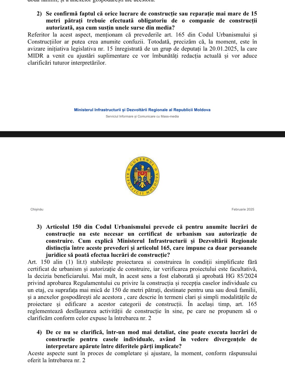 Bâlbâiala guvernării PAS pe subiectul noului Cod Urbanistic: Odată intrat în vigoare la sfârșitul lunii ianuarie, mai mulți bloggeri printre care și mahalagiul Vasile Costiuc susțin că acesta prevede că o persoană fizică nu-și mai poate construi o casă, fără să contracteze o companie autorizată pentru acest lucru