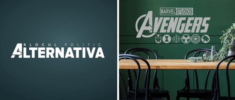 ALTERNATIVĂ ca-n filme. Noul logo al blocului ALTERNATIVA seamănă __doar un pic __cu cel al seriei de filme Avengers produs de Marvel