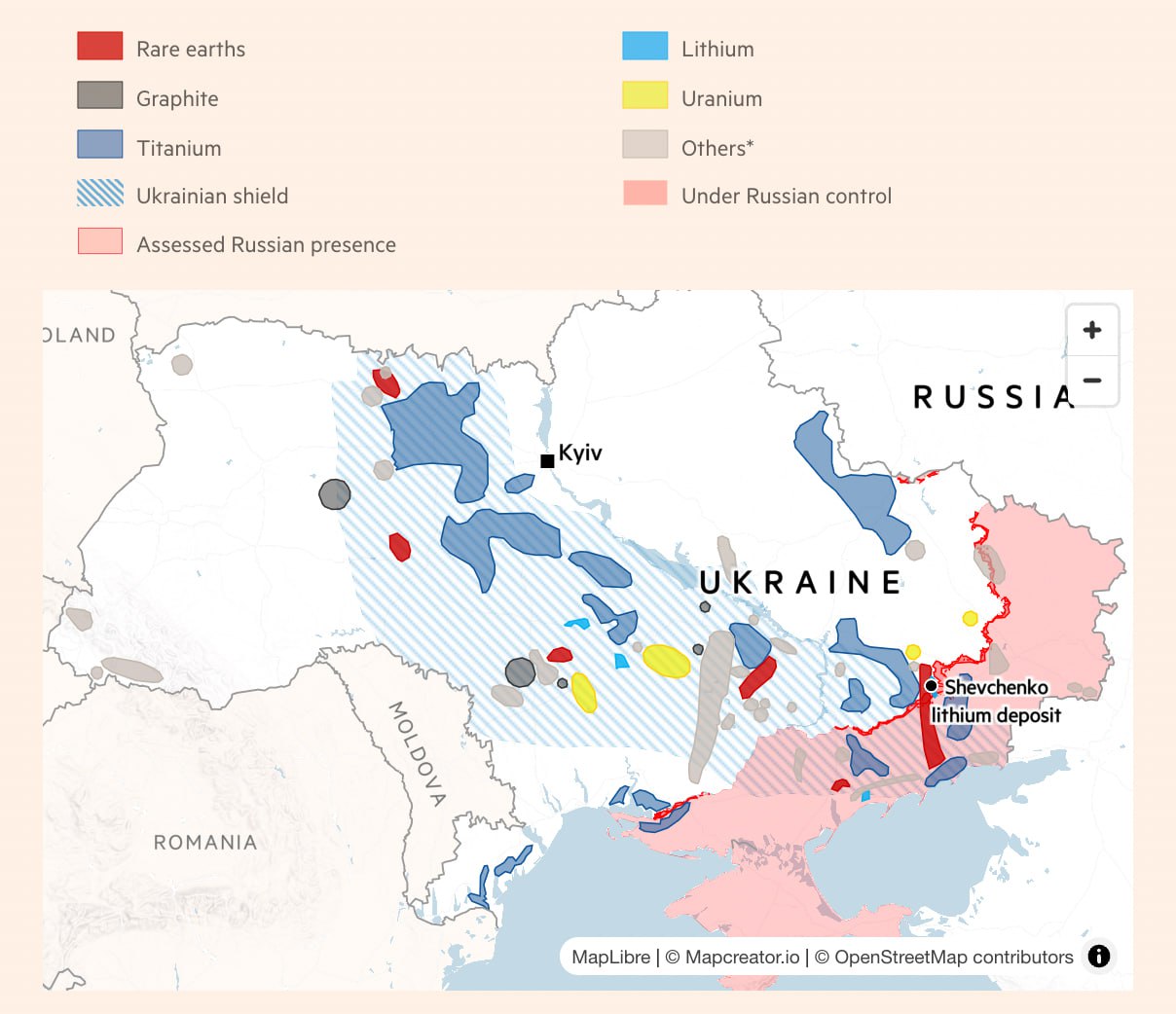 Financial Times: Ucraina ar fi acceptat să semneze cu SUA acordul cu privire la mineralele subterane, după ce americanii ar fi renunțat la condițiile cele mai dure - valoarea de $500 de mlrd din comercializarea mineralelor rare, petrol, gaze, etc., care ar fi trebuit să revină SUA, conform primei versiuni a documentului