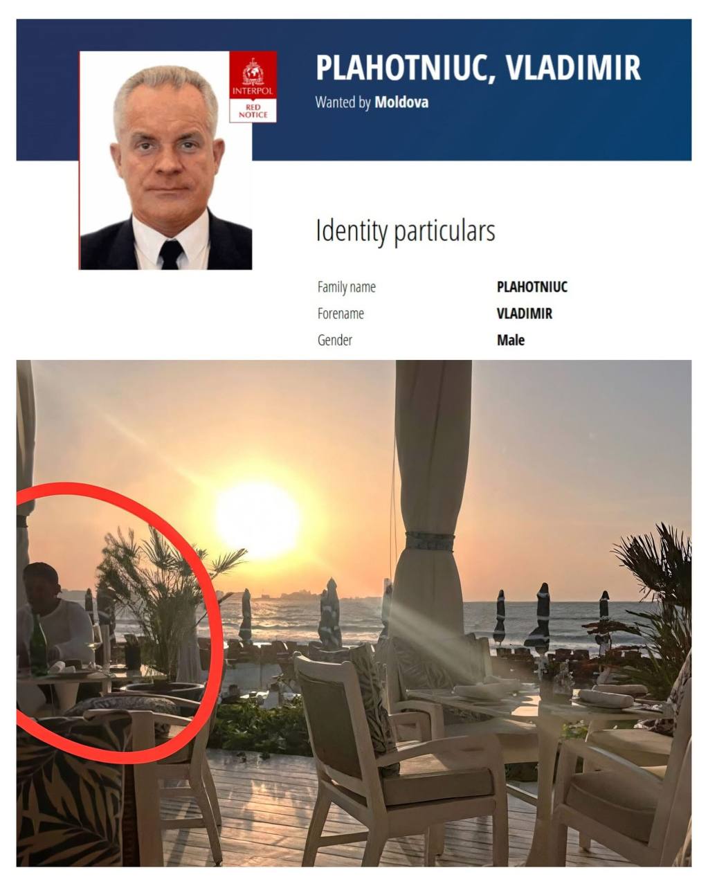 Vladimir Plahotniuc, căutat de Interpol, fotografiat într-un hotel din Dubai