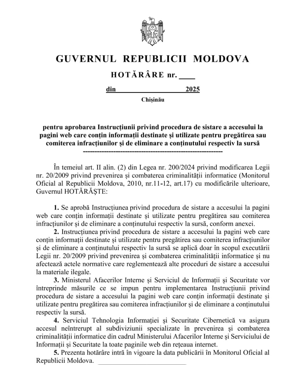 Guvernul Moldovei pregătește un document privind sistarea activității site-urilor // Experții sunt îngrijorați: acțiunile punitive vor crea riscuri de cenzură
