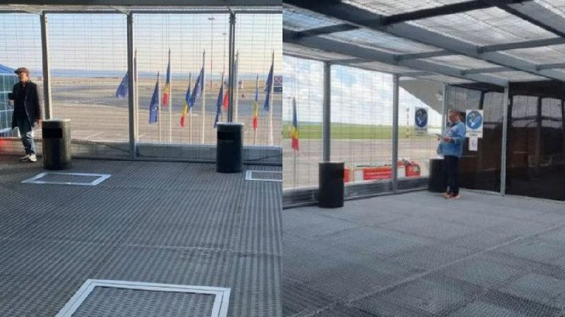 Pericol la aeroportul Chișinău! Un spațiu pentru fumători, construit deasupra cazangeriei fără autorizația Primăriei