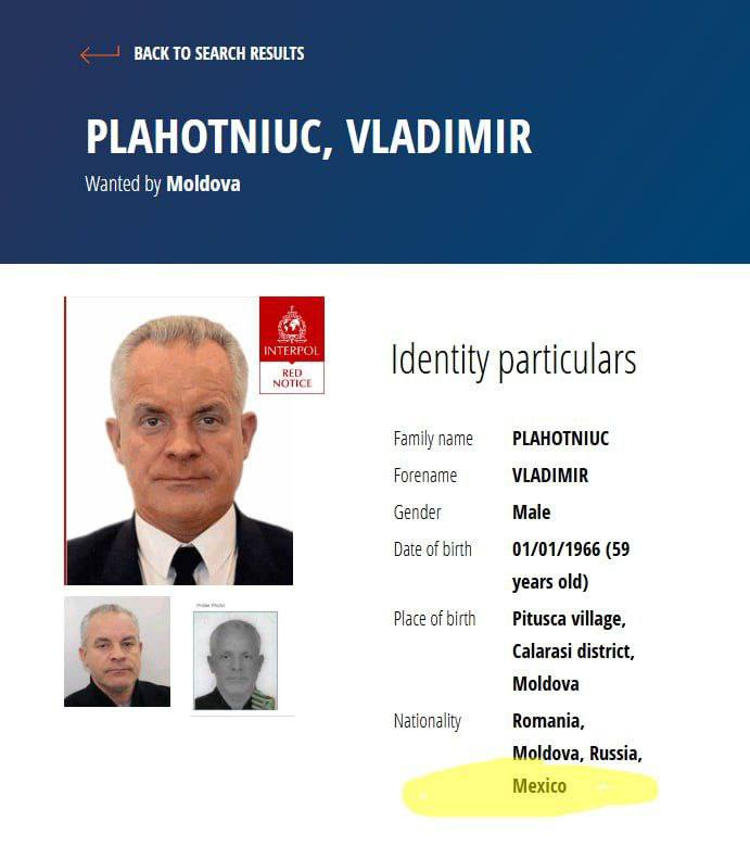 Vladimir Plahotniuc are deja și cetățenia Mexicului. A fost dat în căutare internațională și sub această identitate