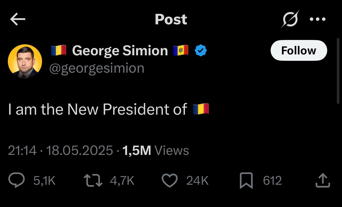 Deși Nicușor Dan pare să câștige alegerile, Simion se intitulează președinte