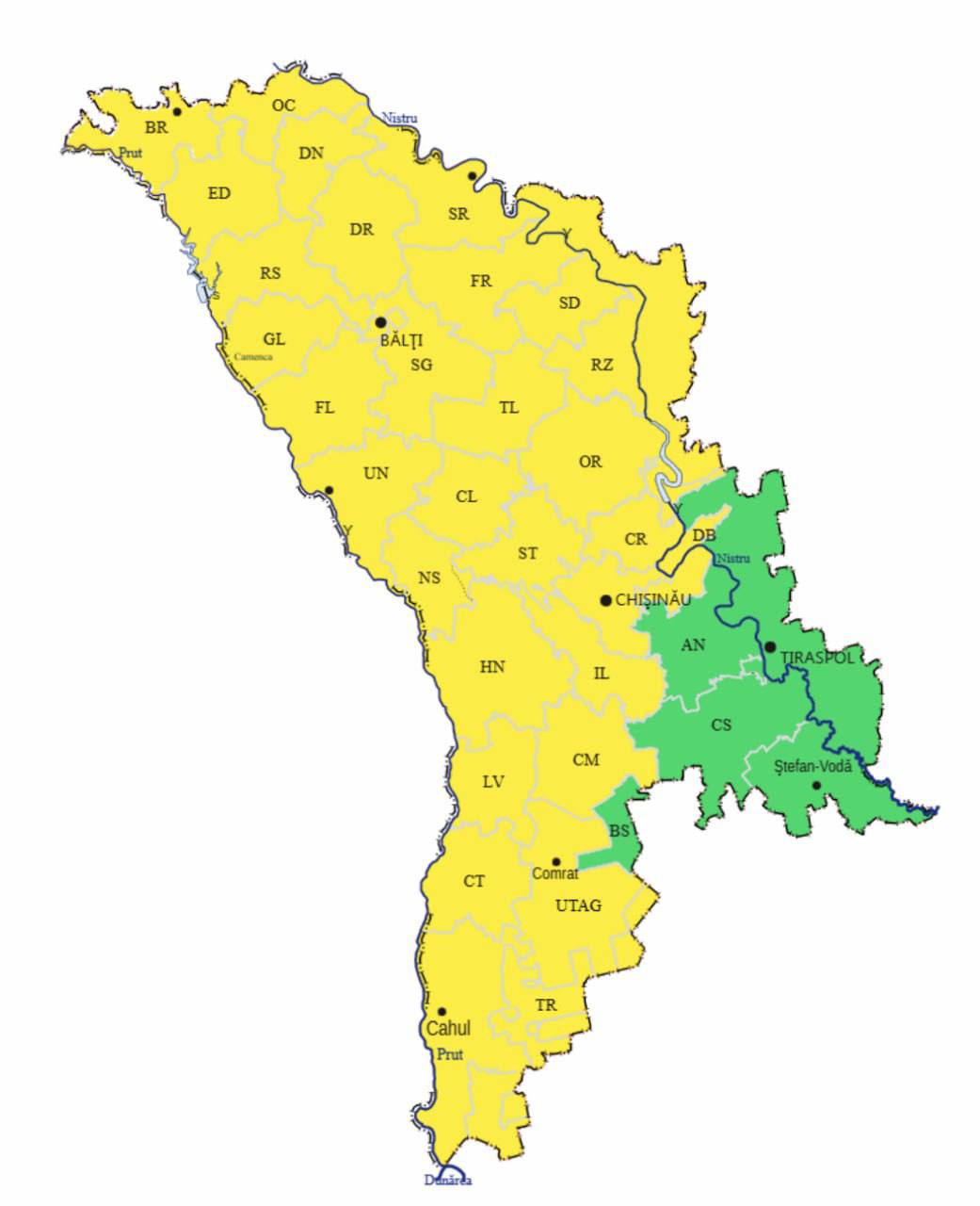 COD GALBEN de vreme rea