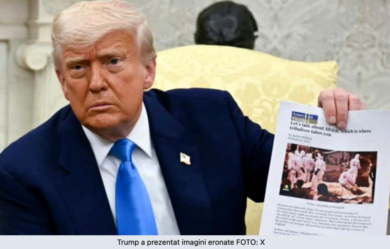 Gafă de proporții la Casa Albă. O imagine cu „fermieri albi” morţi în Congo, atribuită Africii de Sud de către Donald Trump