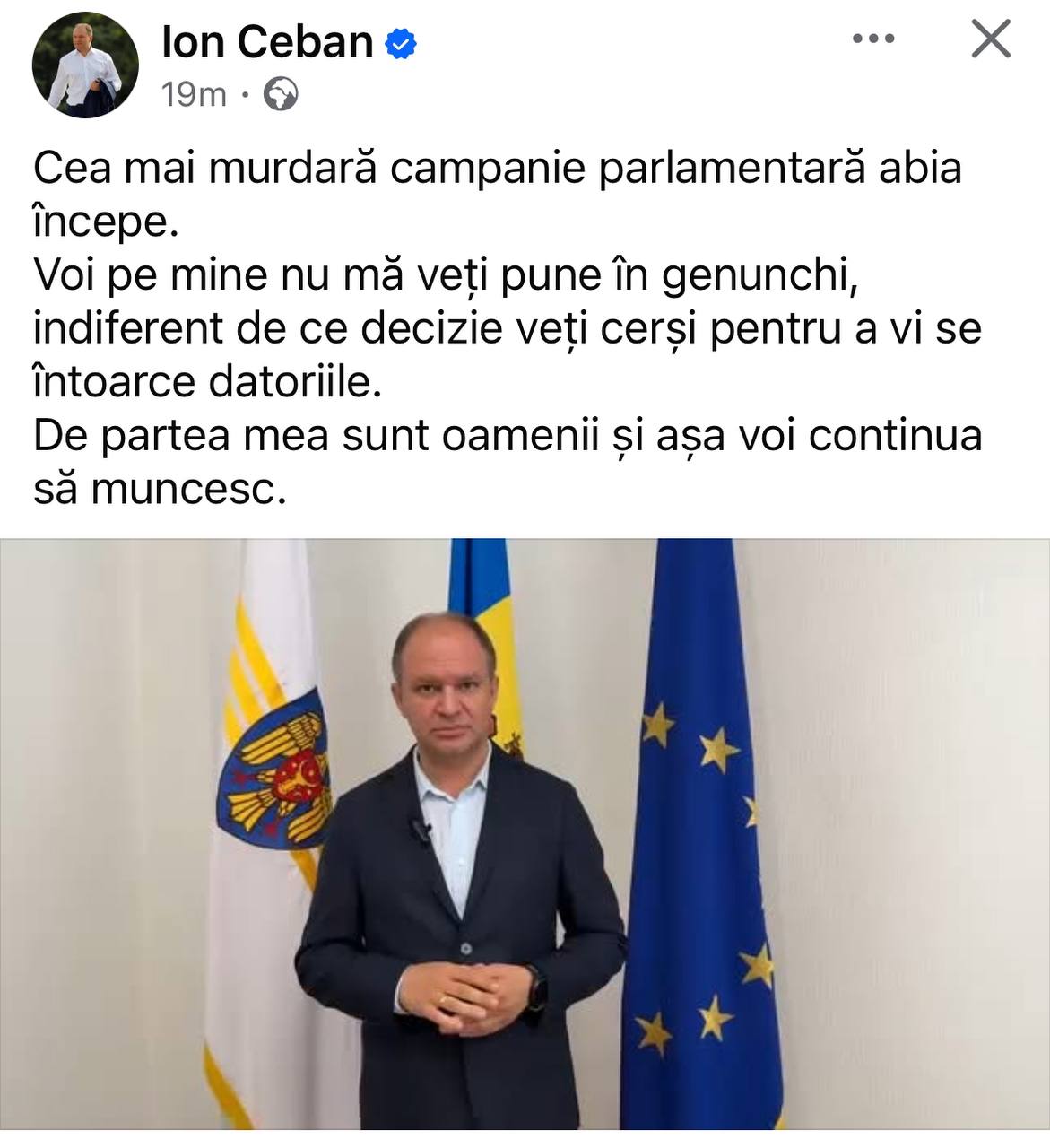 Prima reacție a lui Ion Ceban după ce a primit INTERZIS în Schengen și România: