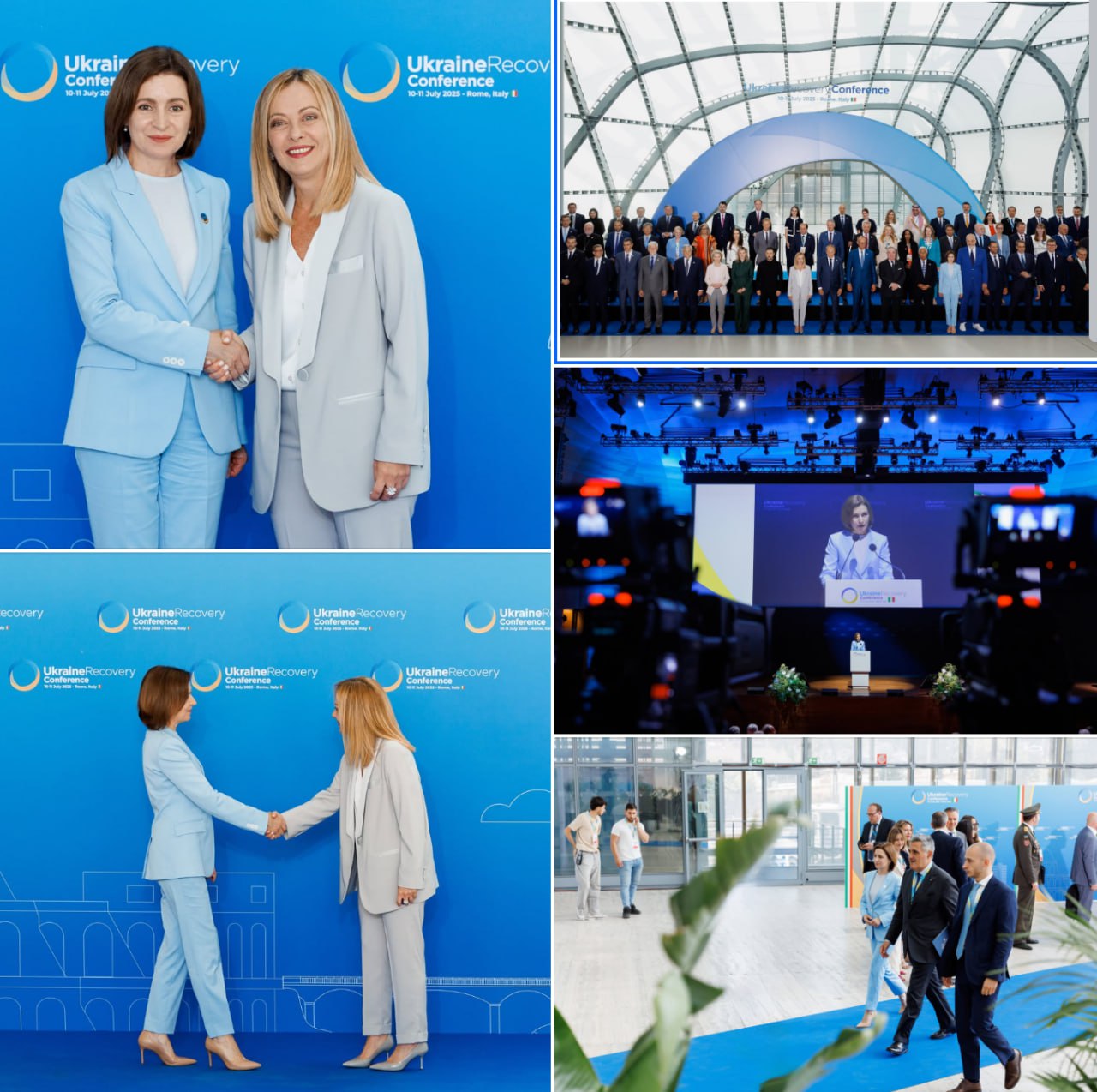 Conferință majoră în Italia pentru Reconstrucția Ucrainei după război. Moldova, reprezentată de Maia Sandu la evenimentul cu Meloni, Von der Leyn, Tusk, Merz, etc