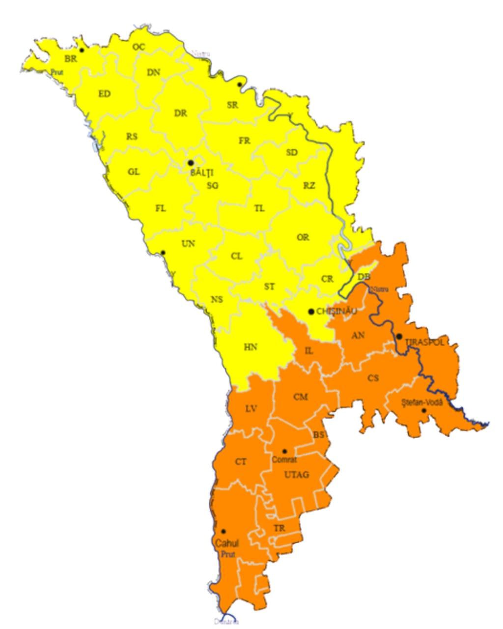 🟠 COD PORTOCALIU. Mâine, 25 iulie: Temperatura maximă a aerului va atinge valori de +36…+38°C