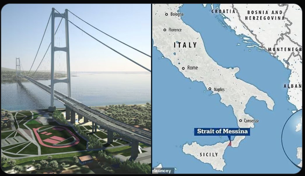 Italia aprobă construierea podului Siciliei, considerat cheltuială militară pentru a se conforma ţintei bugetare a NATO. Costul va fi de cca 13.5 mlrd euro