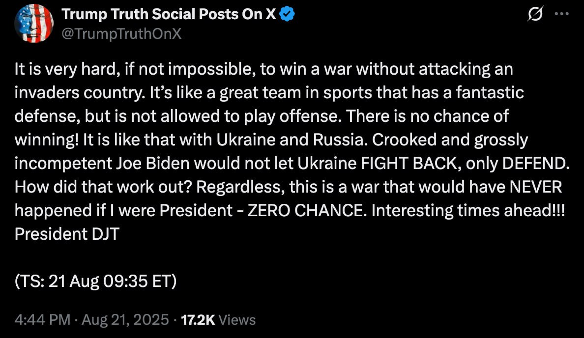 Președintele american, Donald Trump, un nou mesaj ambiguu pe rețeaua sa. Textul vine după ce Vladimir Putin a dat înapoi, semnalând că încă nu se va întâlni cu Zelensky, pentru a negocia o pace în Ucraina. Mesajul lui Trump vine după ce anterior acesta a sugerat că Putin și Zelensky ar urma să se întâlnească în curând. Propunerea a fost acceptată de Zelensky