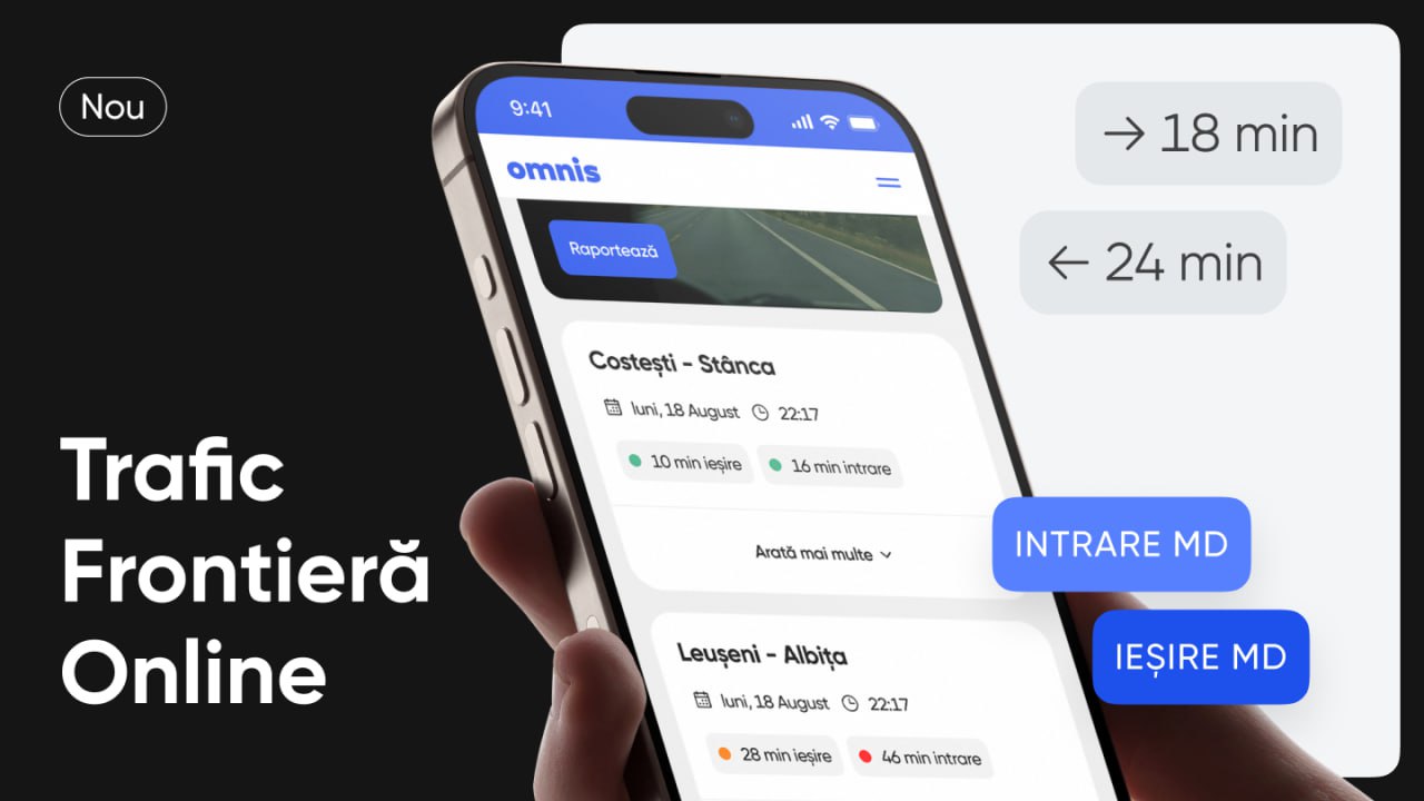 Aplicația OMNIS anunță o nouă funcționalitate: Verifică traficul la frontieră online. Odată cu lansarea acestui modul, omnis devine aplicația completă pentru orice călătorie cu mașina peste hotare
