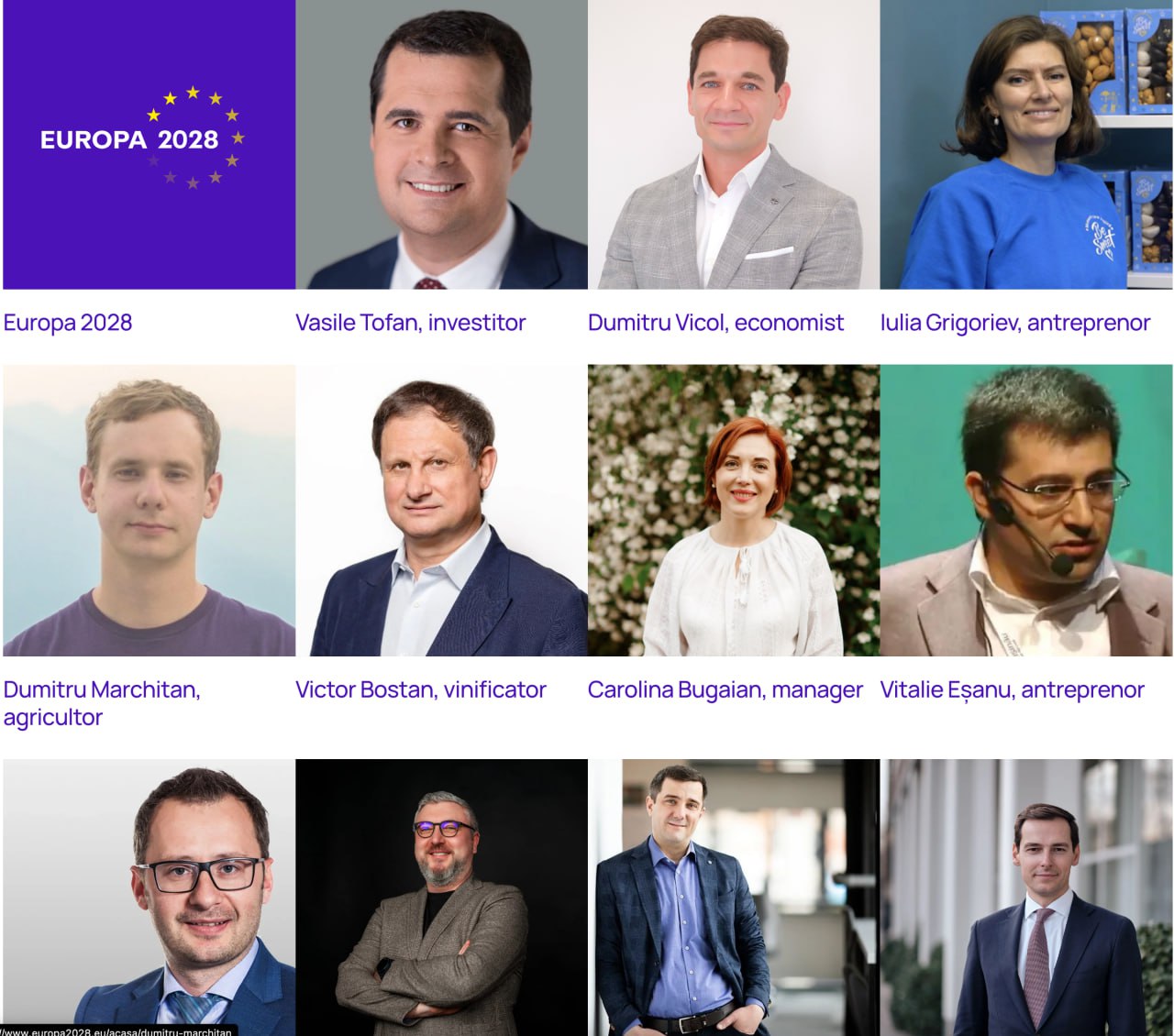 Grupul de inițiativă a lansat și o platformă Europa2028, cu un manifest ce conține 12 puncte cu principii pe care ar trebui să le îmbrățișeze statul, printre care: Infrastructură pentru export,  Forță de muncă pentru viitor, Industrie focusată pe productivitate și inovație, Capital liber, legi financiare simplificate, etc